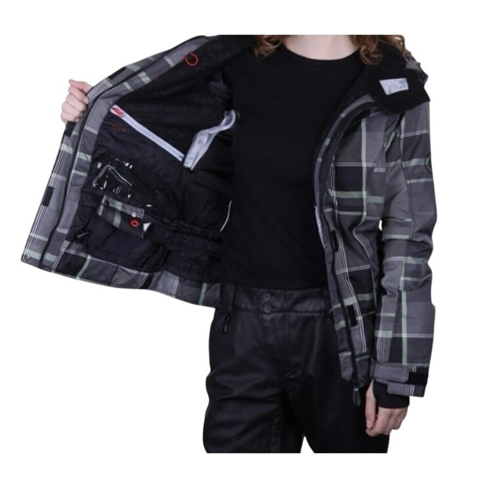 Womens 686 Reserved Radiant Insulated Jacket L Black & Green  Waterproof & Breat - Picture 9 of 16